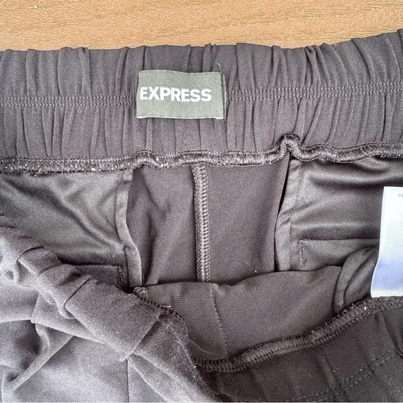 Express Womens Pants Black Size S Ankle High Rise Belted - Picture 3 of 7